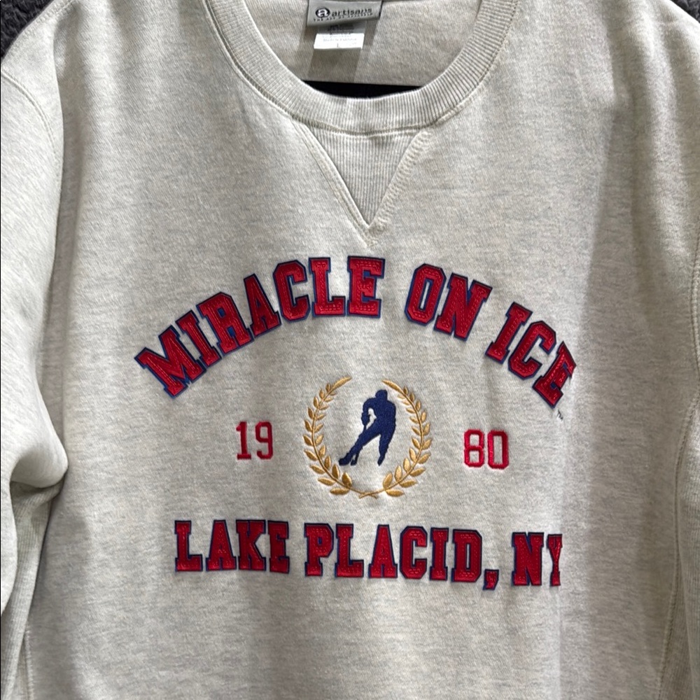 Athletic Gray Miracle on Ice Sweatshirt